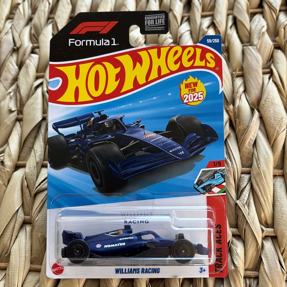 WiLLIAMS RACING Formula 1 F1 TRACK ACES F One Hot Wheels Formula1 Race Car 2025